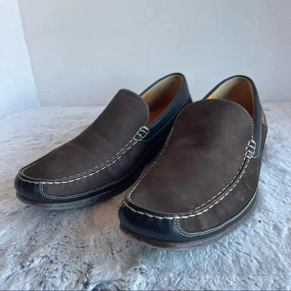 MEPHISTO Suede Sport Loafers Men size 9 Brown and black Color - Picture 4 of 15